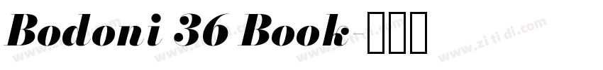 Bodoni 36 Book字体转换